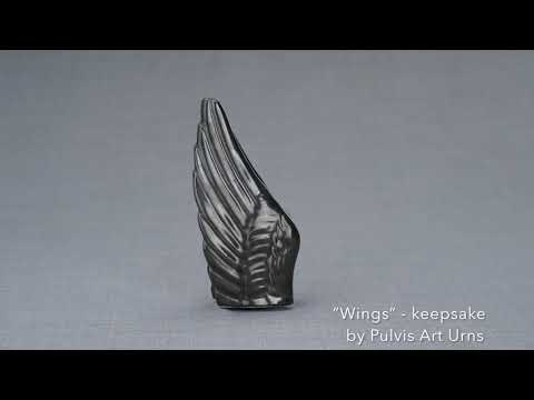 Wings Handmade Cremation Keepsake Urn for Ashes,