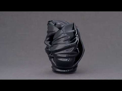 Light Handmade Cremation Urn for Ashes, size Large/Adult, color Oxide Green-Pulvis Art Urns