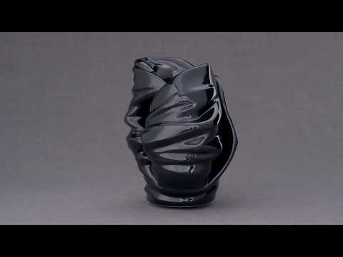Light Handmade Cremation Urn for Ashes, size Large/Adult, color Oxide Green-Pulvis Art Urns