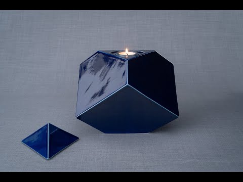 Abstract Cremation Urn for Ashes