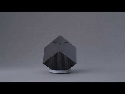 Carbon Fiber Cremation Urn "Abstract" - Twill Weave Carbon | Black