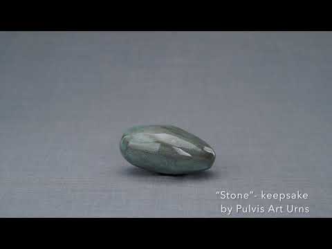 Stone Handmade Cremation Keepsake Urn for Ashes, 