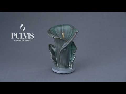Calla Flower Memorial Urn for Ashes - Medium | Red