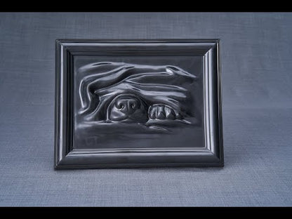 Dog Cremation Urn for Ashes - Dark Matte | Ceramic | Handmade