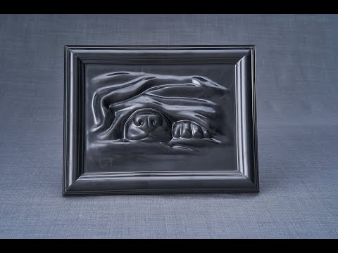 Dog Cremation Urn for Ashes - Dark Matte | Ceramic | Handmade