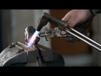 Forged Iron Rose Sculpture - Handwrought | Memorial Accessory