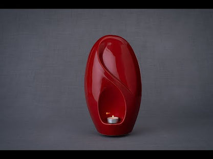 Eternity Cremation Urn for Ashes – Red | Large | Ceramic