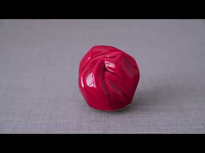 Cremation Keepsake Urn "Precious" - Small | Red | Ceramic