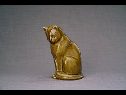 Neko Pet Cremation Urn for Ashes - Dark Sand | Ceramic | Handmade