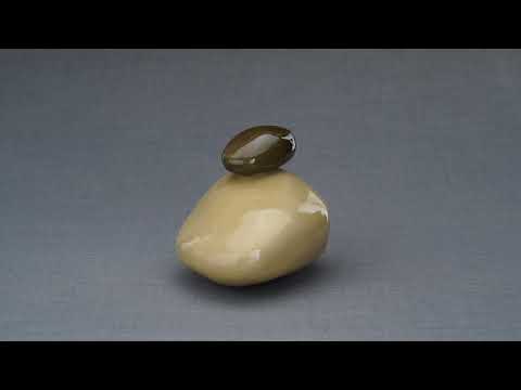 Stone Handmade Cremation Urn for Ashes, size Large/Adult, color Light Sand-Pulvis Art Urns