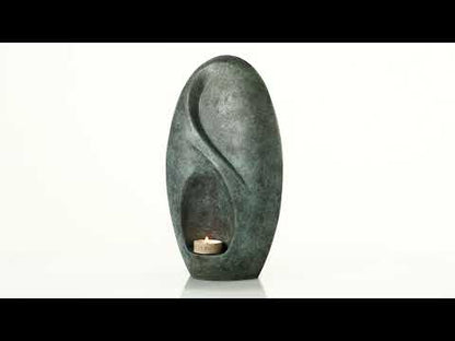 Cast Bronze Cremation Urn "Eternity" - Green Patina | Exclusive Bronze Urn. Pulvis Video in YouTube