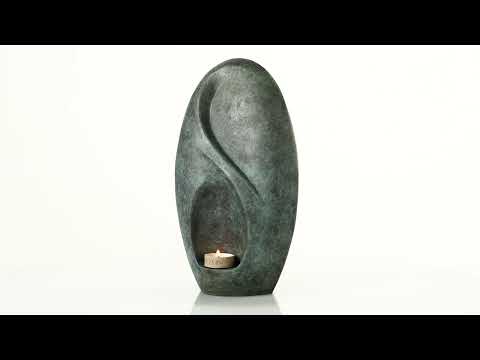 Cast Bronze Cremation Urn "Eternity" - Green Patina | Exclusive Bronze Urn. Pulvis Video in YouTube