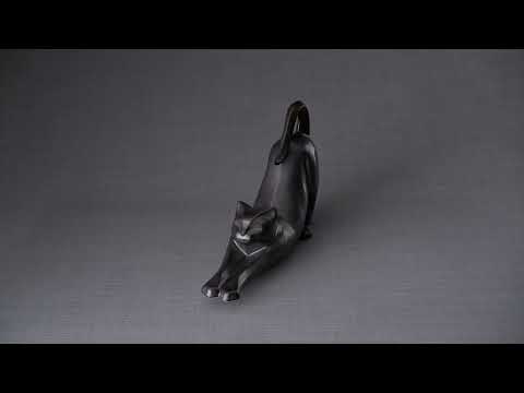 Pulvis Art Urns Pet Urn Cat Cremation Urn For Ashes "Grace" - Dark Matte| Ceramic