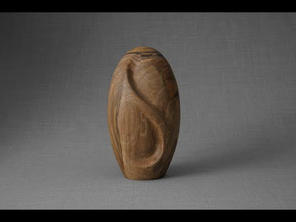 Handmade wooden Urn for Ashes - Eternity. Walnut Urn for ashes