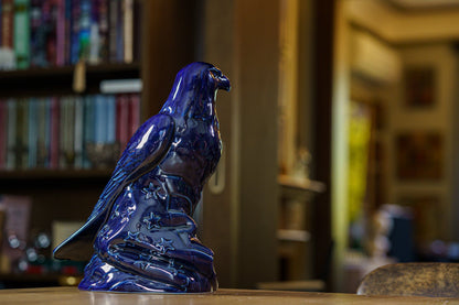 Aquilae Military Memorial For Cremation Ashes - Large | Cobalt Metallic | Ceramic Urn - Pulvis Art Urns