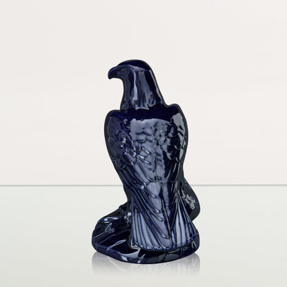 Aquilae Military Memorial For Cremation Ashes - Large | Cobalt Metallic | Ceramic Urn - Pulvis Art Urns