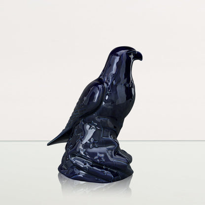 Aquilae Military Memorial For Cremation Ashes - Large | Cobalt Metallic | Ceramic Urn - Pulvis Art Urns