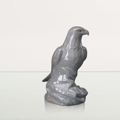 Aquilae Military Memorial For Cremation Ashes - Large | Pearl White | Ceramic Urn - Pulvis Art Urns