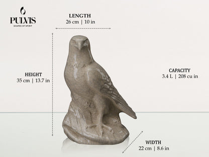 Pulvis Art Urns Adult Size Urn Aquilae Military Memorial For Cremation Ashes  - Large | sizes