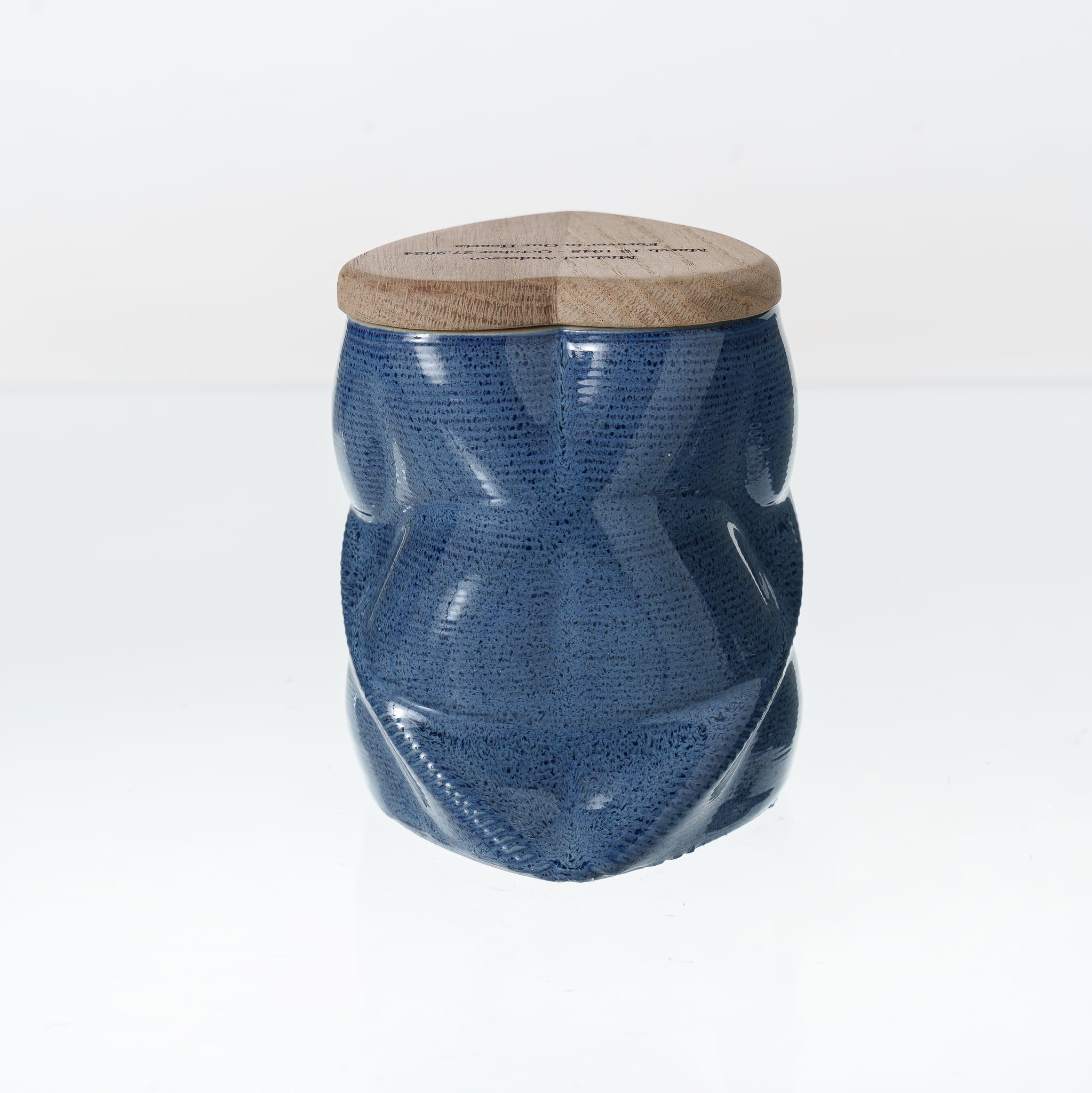 Pulvis Art Urns - Small Size Urn -Cremation Urn "Nexus" - 3D Printed Ceramic Urn | Blue Melange | Keepsake