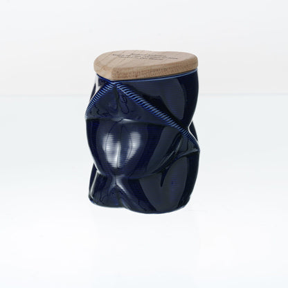 Pulvis Art Urns - Small Size Urn -Cremation Urn "Nexus" - 3D Printed Ceramic Urn | Cobalt Metalic | Keepsake