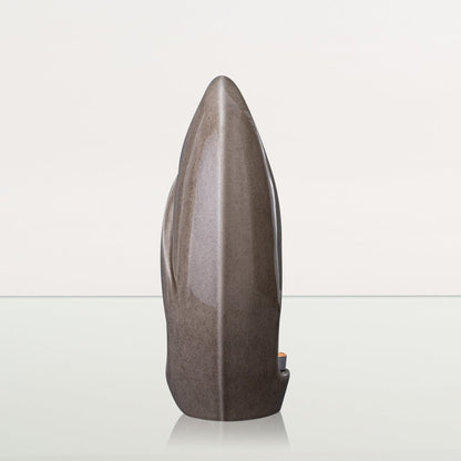 Eternity Handmade Cremation Urn for Ashes - Large | Beige Grey | Ceramic Urn - Pulvis Art Urns