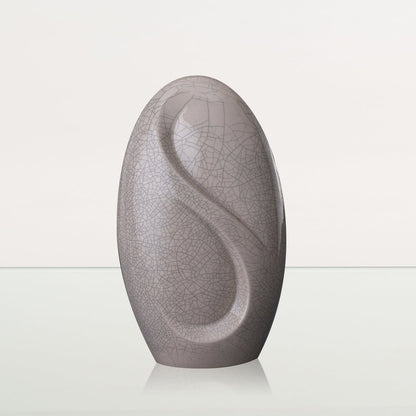 Eternity Handmade Cremation Urn for Ashes - Large | Craquelure | Ceramic Urn - Pulvis Art Urns