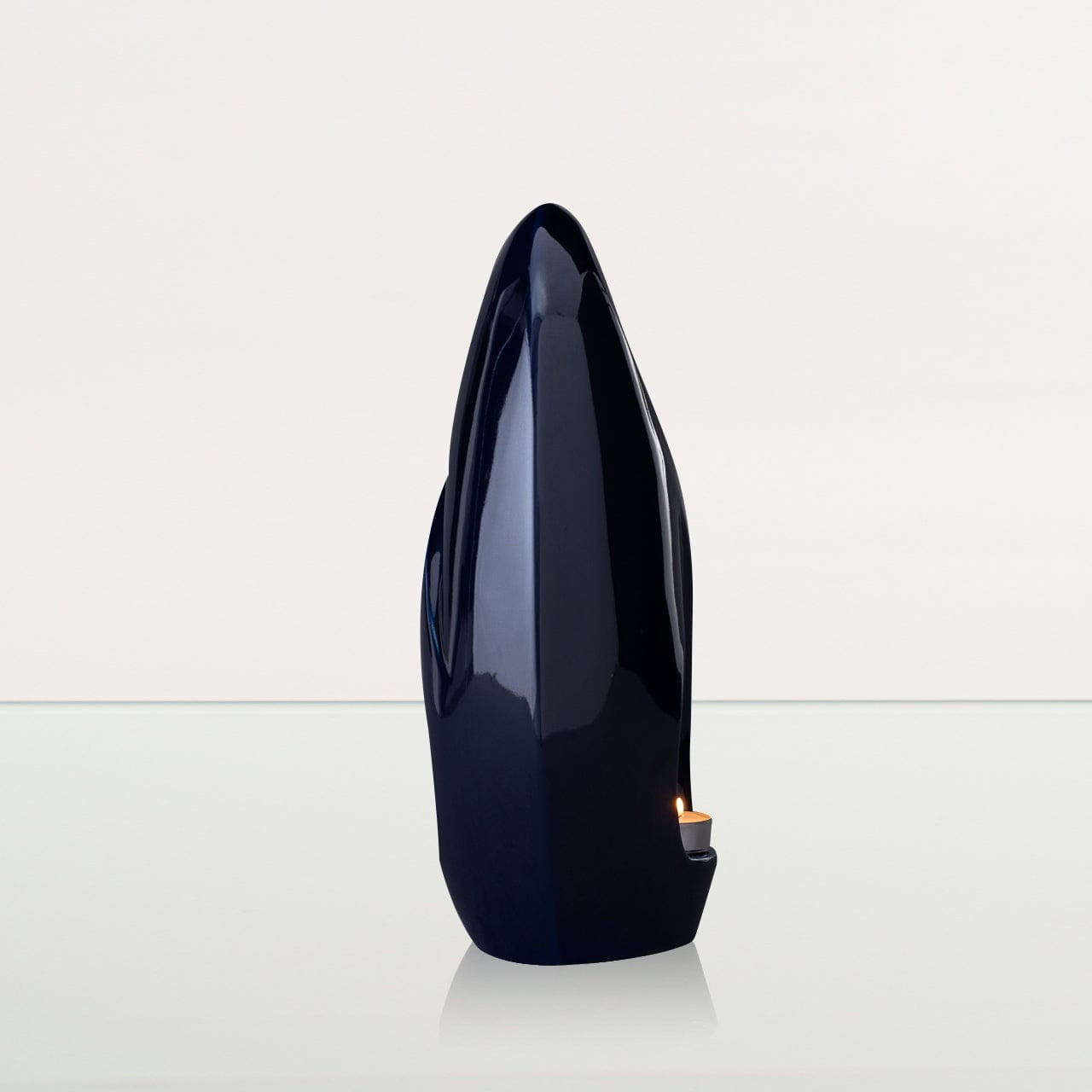 Eternity Handmade Cremation Urn for Ashes - Large Urn | Cobalt Metallic | Ceramic - Pulvis Art Urns