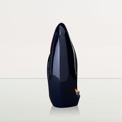 Eternity Handmade Cremation Urn for Ashes - Large Urn | Cobalt Metallic | Ceramic - Pulvis Art Urns