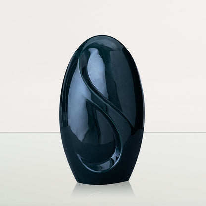 Eternity Handmade Cremation Urn for Ashes - Large Urn | Oxide Green | Ceramic - Pulvis Art Urns