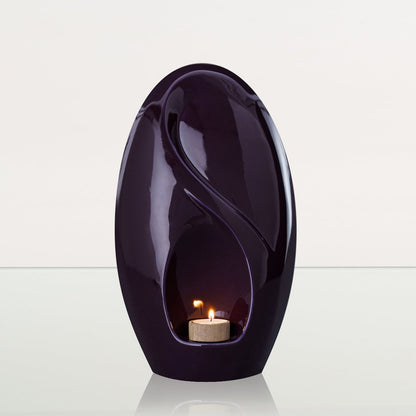Eternity Handmade Cremation Urn for Ashes - Large | Violet | Ceramic Urn - Pulvis Art Urns