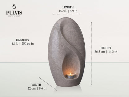 Pulvis Art Urns Adult Size Urn Eternity Handmade Cremation Urn for Ashes - Large | sizes