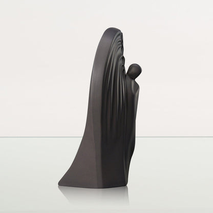 Guardian Handmade Cremation Urn for Ashes - Large | Gray Matte | Ceramic Urn - Pulvis Art Urns