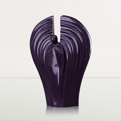 Guardian Handmade Cremation Urn for Ashes - Large | Violet | Ceramic Urn - Pulvis Art Urns