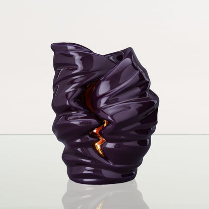 Handmade Cremation Urn for Ashes "Light" - Large | Violet | Ceramic Art Urn - Pulvis Art Urns