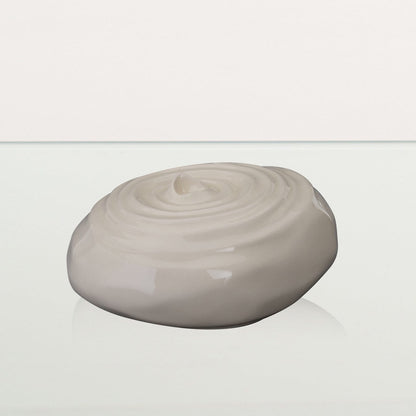 Handmade Cremation Urn for Ashes "Resonance" - Large | Off-white | Ceramic Urn - Pulvis Art Urns