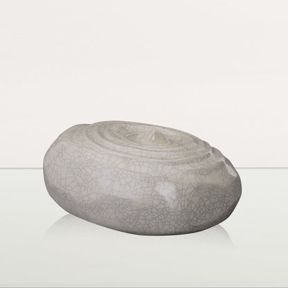 Handmade Cremation Urn for Ashes "Resonance" - Large Urn | Craquelure | Ceramic - Pulvis Art Urns