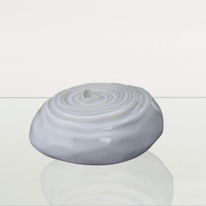 Handmade Cremation Urn for Ashes "Resonance" - Large Urn | Grey Melange | Ceramic - Pulvis Art Urns