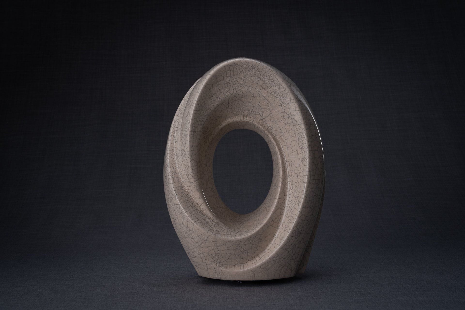 Handmade Cremation Urn for Ashes "The Passage" - Large Urn | Craquelure | Ceramic - Pulvis Art Urns