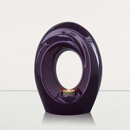 Handmade Cremation Urn for Ashes "The Passage" - Large Urn | Violet | Ceramic - Pulvis Art Urns