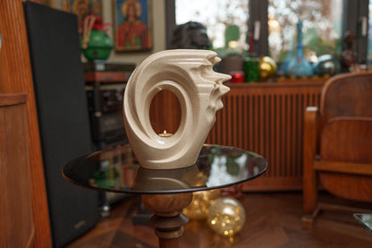 Pulvis Art Urns Adult Size Urn Handmade Cremation Urn "Zephyr" - Adult Ceramic Urn | Craquelure