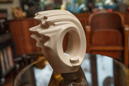 Pulvis Art Urns Adult Size Urn Handmade Cremation Urn "Zephyr" - Adult Ceramic Urn | Craquelure
