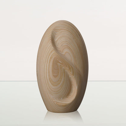 Wooden Cremation Urn "Eternity" - Premium Plywood Urn - Pulvis Art Urns