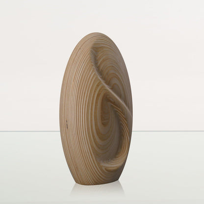Wooden Cremation Urn "Eternity" - Premium Plywood Urn - Pulvis Art Urns