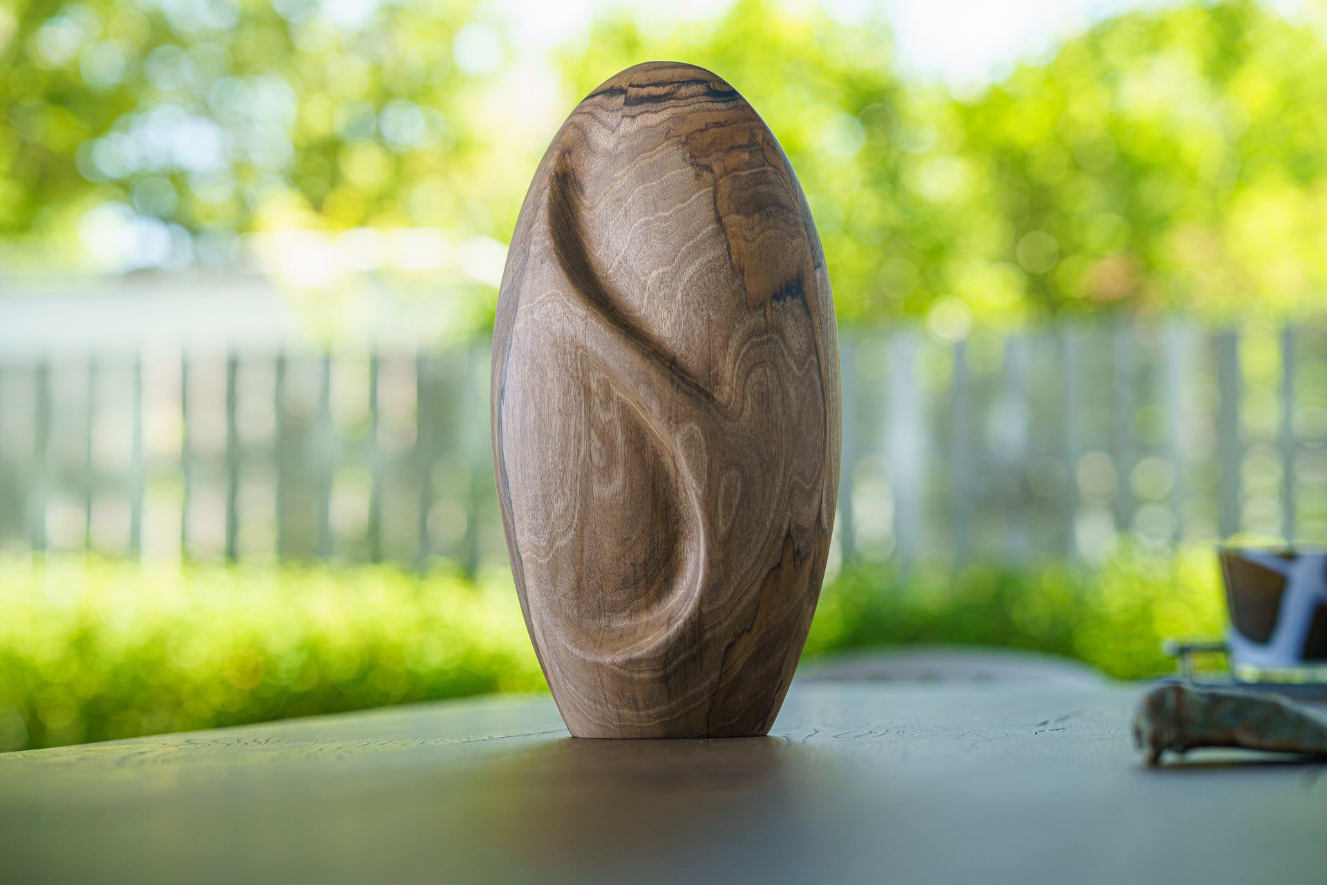 Wooden Urn for Ashes "Eternity" - Genuine Walnut Urn - Pulvis Art Urns