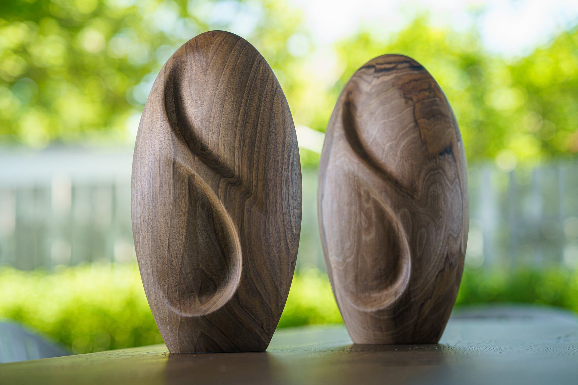 Wooden Urn for Ashes "Eternity" - Genuine Walnut Urn - Pulvis Art Urns