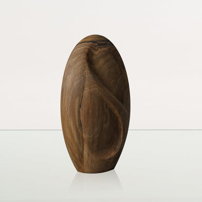 Wooden Urn for Ashes "Eternity" - Genuine Walnut Urn - Pulvis Art Urns