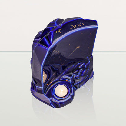 Zodiac Urn for Ashes "Aries" - Large | Star Sign Urn - Pulvis Art Urns