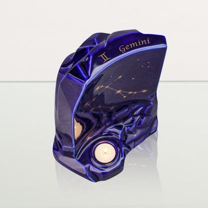 Zodiac Urn for Ashes "Gemini" - Large | Star Sign Urn - Pulvis Art Urns