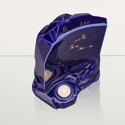 Zodiac Urn for Ashes "Leo" - Large | Star Sign Urn - Pulvis Art Urns
